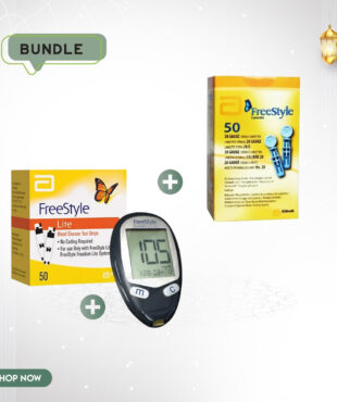 Freestyle Blood Glucose Monitoring System + Freestyle Lite Strips 50 + Freestyle Lancets 50