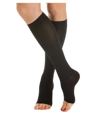 Relaxsan Open Toe Socks CCL-2, 23-32 mmhg Black - M2050A